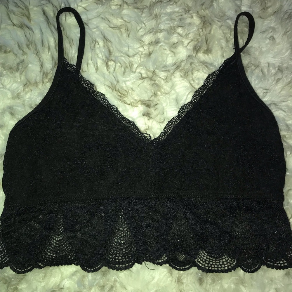 Woman’s bralette black lace by Bear Dance size medium